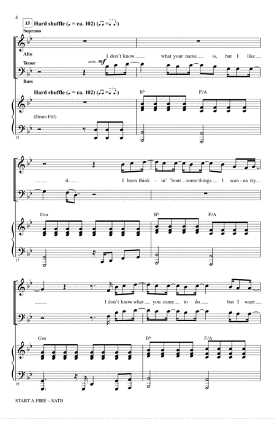Start A Fire 4-Part scores gallery preview page 3
