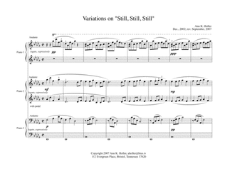 Variations on "Still, Still, Still"