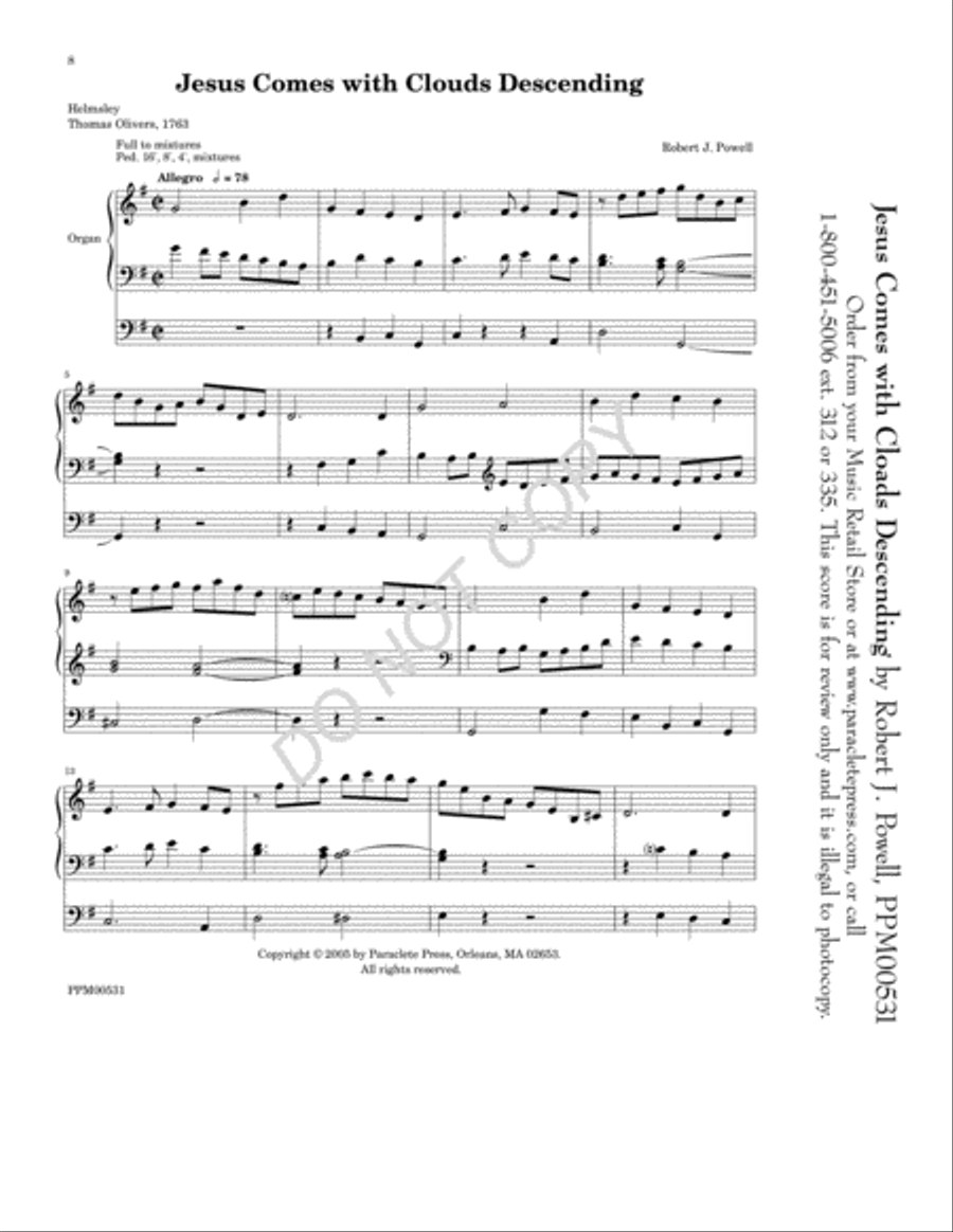 Five Advent Preludes Five Advent Preludes Organ scores gallery preview page 9