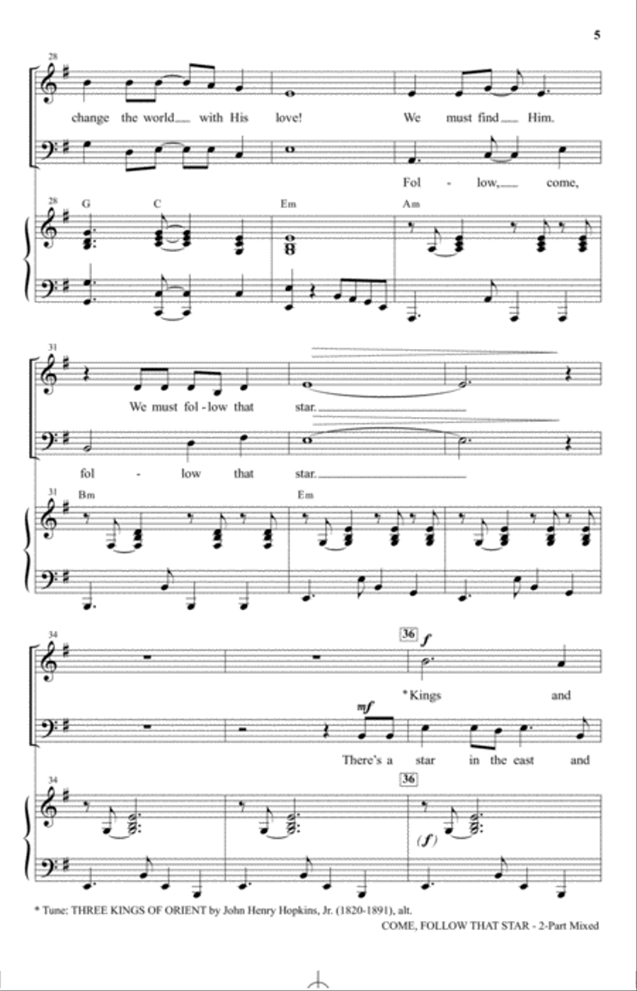 Come, Follow That Star Come, Follow That Star 2-Part scores gallery preview page 4