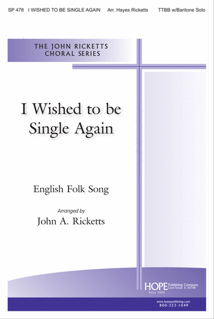 I Wished to Be Single Again TTBB scores gallery preview page 1