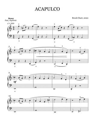 Book cover for Acapulco - Early Intermediate Jazz Piano Solo