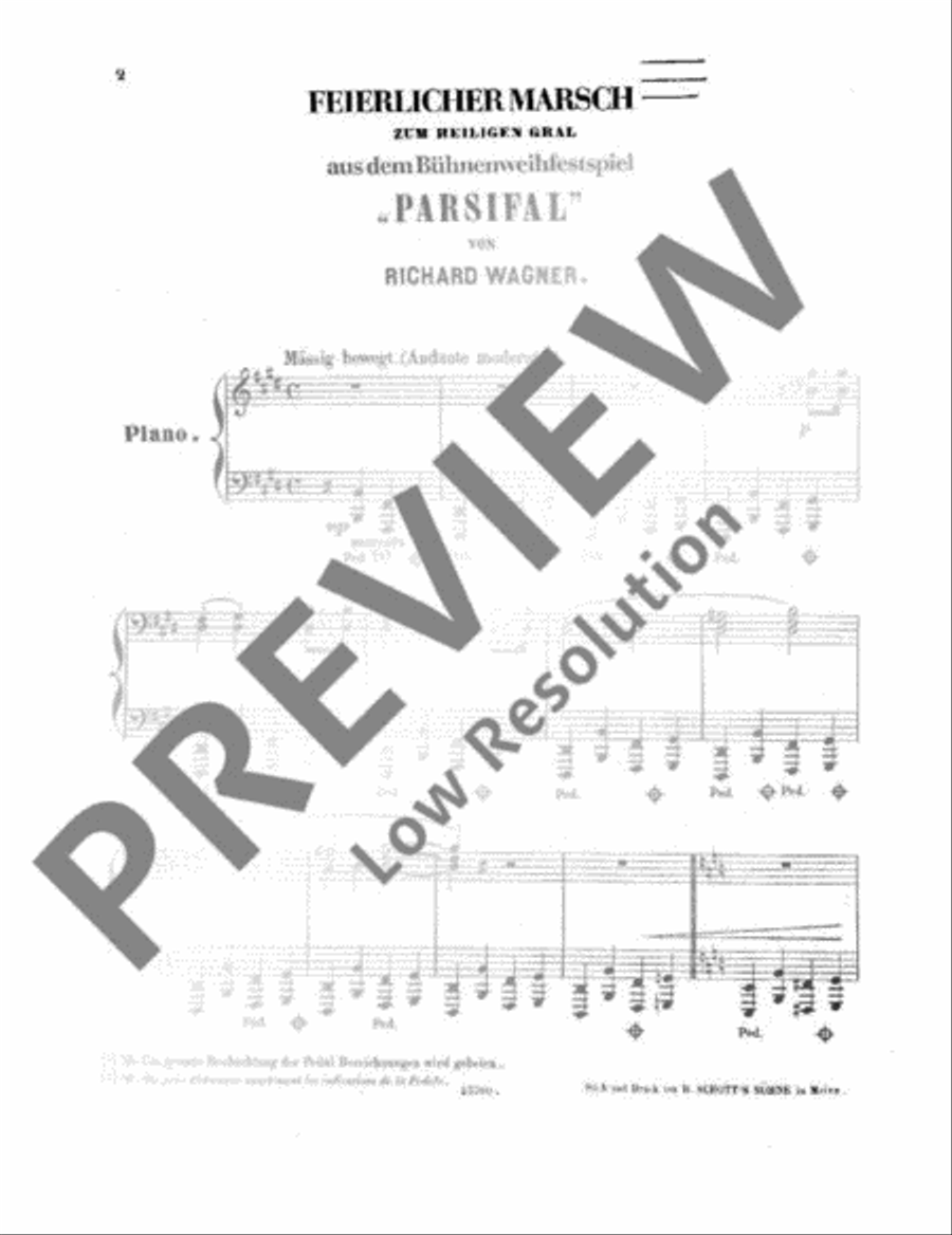 Parsifal Piano Solo scores gallery preview page 3