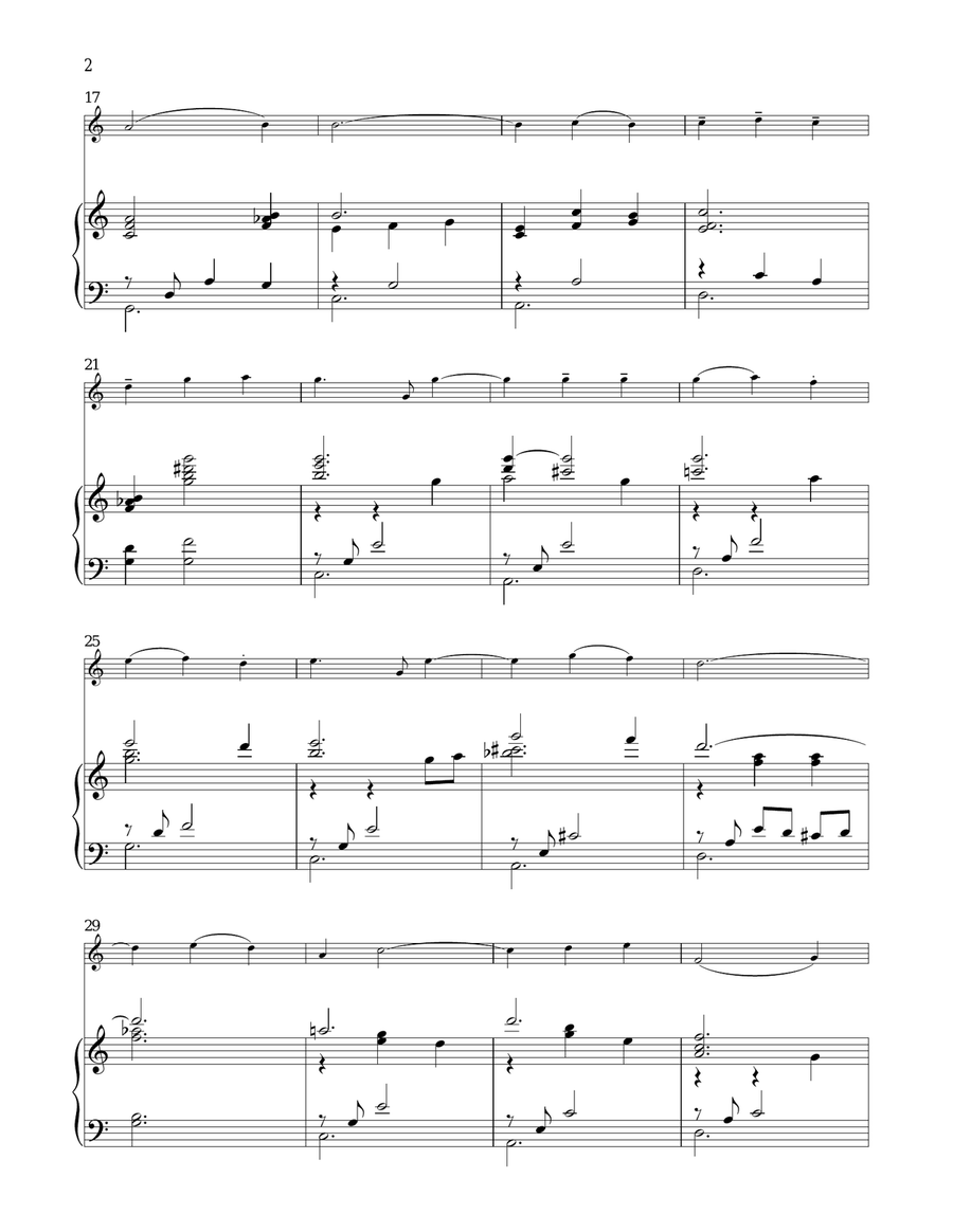 The Christmas Waltz Flute Solo scores gallery preview page 2