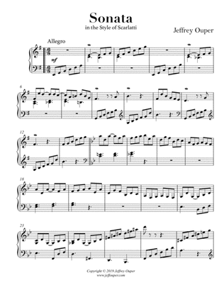 Sonata in the Style of Scarlatti (solo piano)