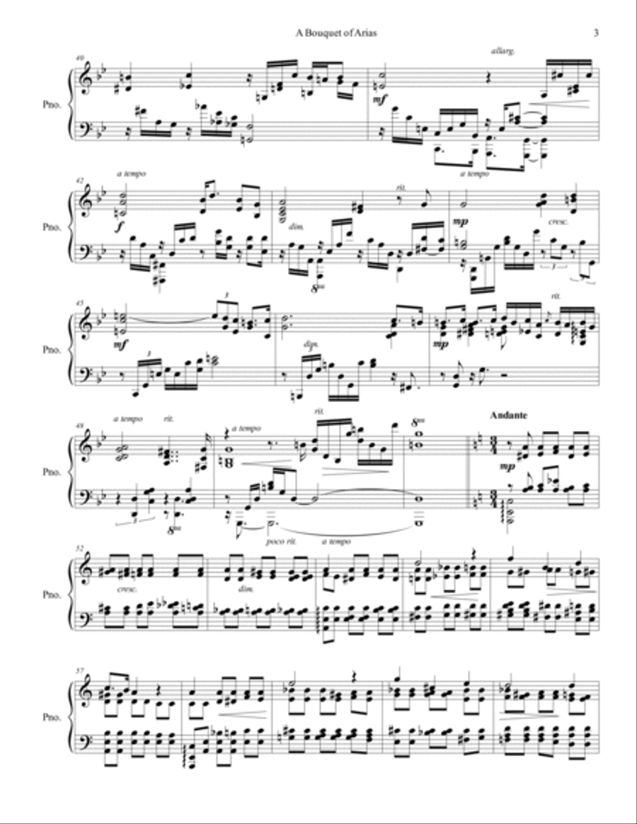 A Bouquet of Arias, Op. 191 Piano Solo scores gallery preview page 3