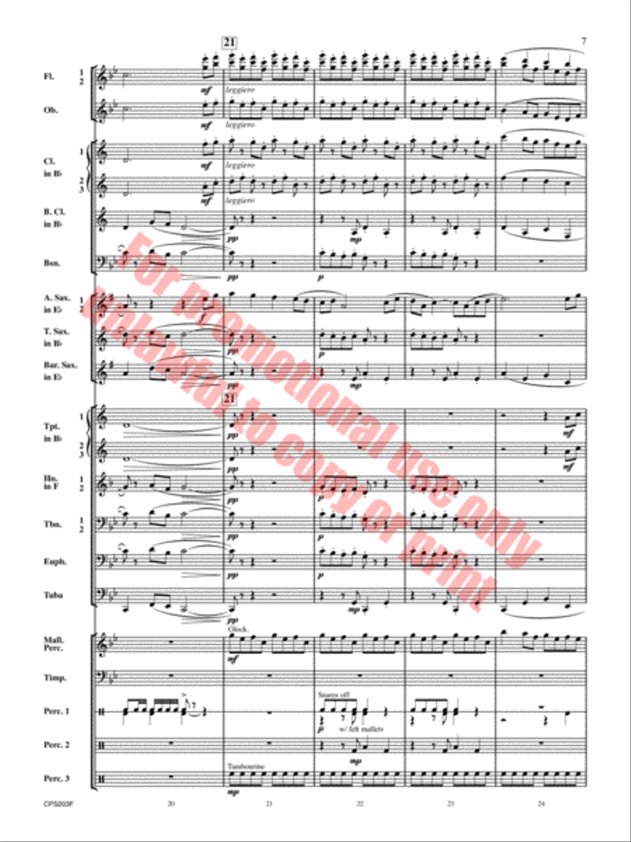 Red Hills Saga Concert Band scores gallery preview page 8