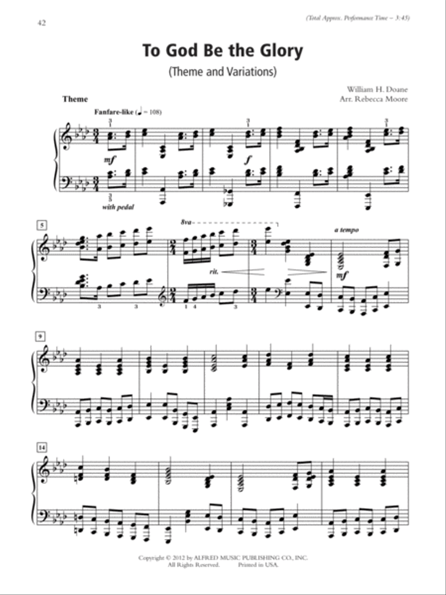Our Great God Piano Solo scores gallery preview page 5
