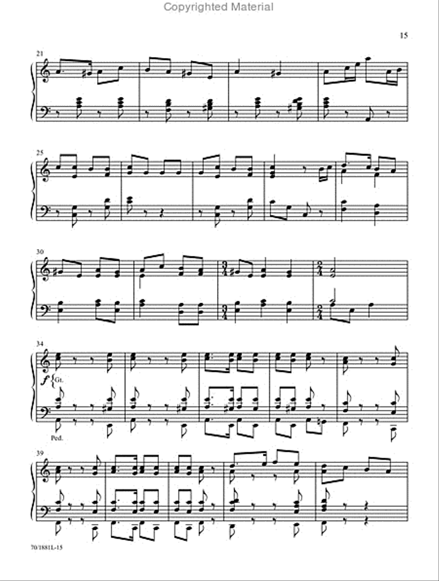 Mark Hayes: Carols for Organ, Vol. 2 Organ Solo scores gallery preview page 3