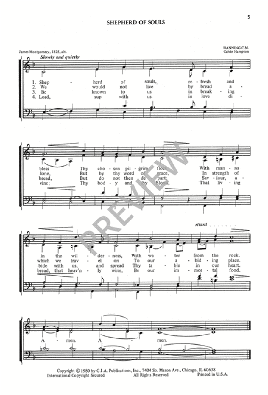 The Calvin Hampton Hymnary 4-Part scores gallery preview page 9