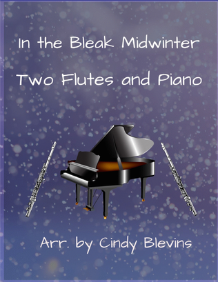 Book cover for In the Bleak Midwinter, Two Flutes and Piano