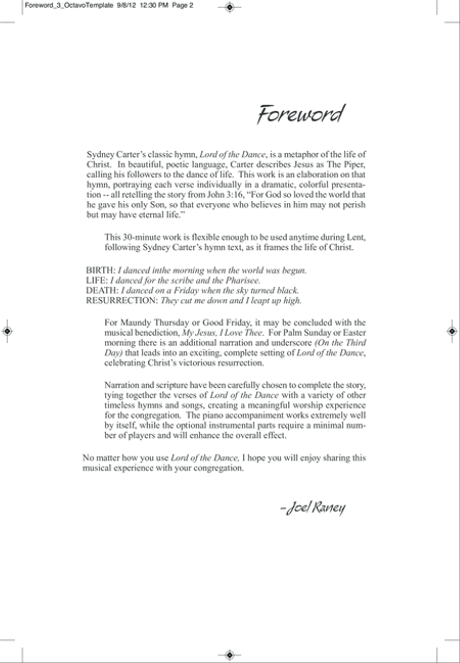 I Am the Lord of the Dance 4-Part scores gallery preview page 3