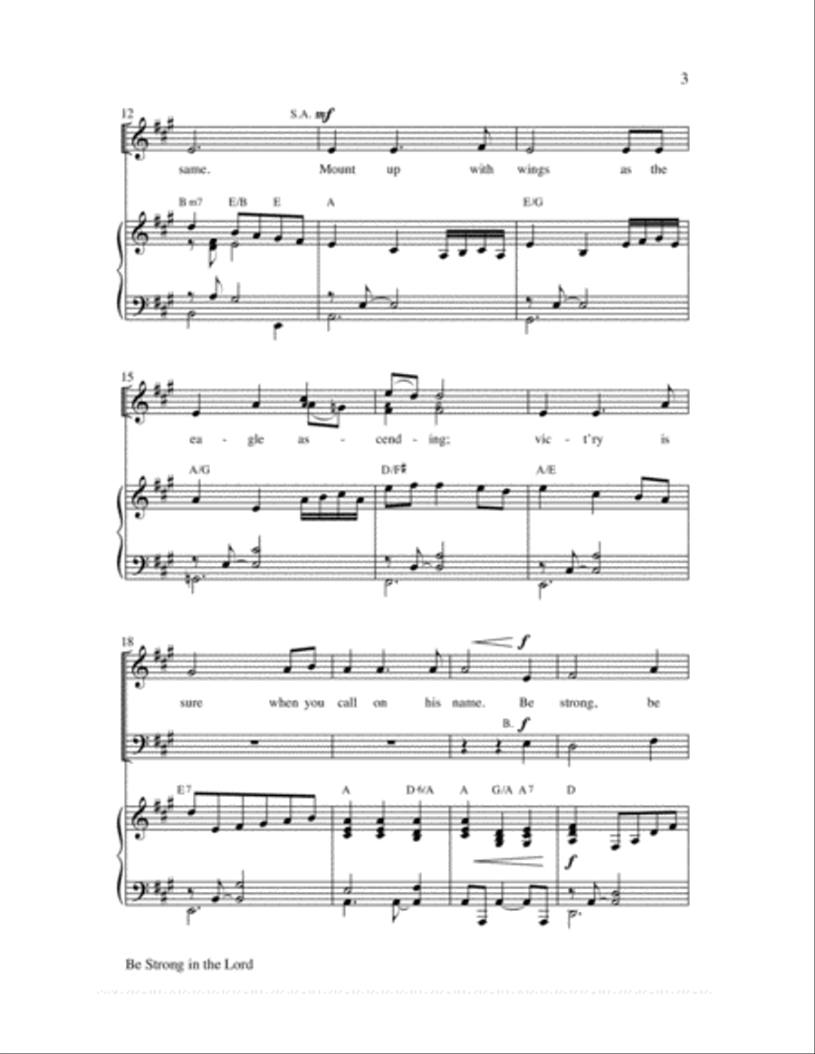 Be Strong in the Lord Choir scores gallery preview page 3