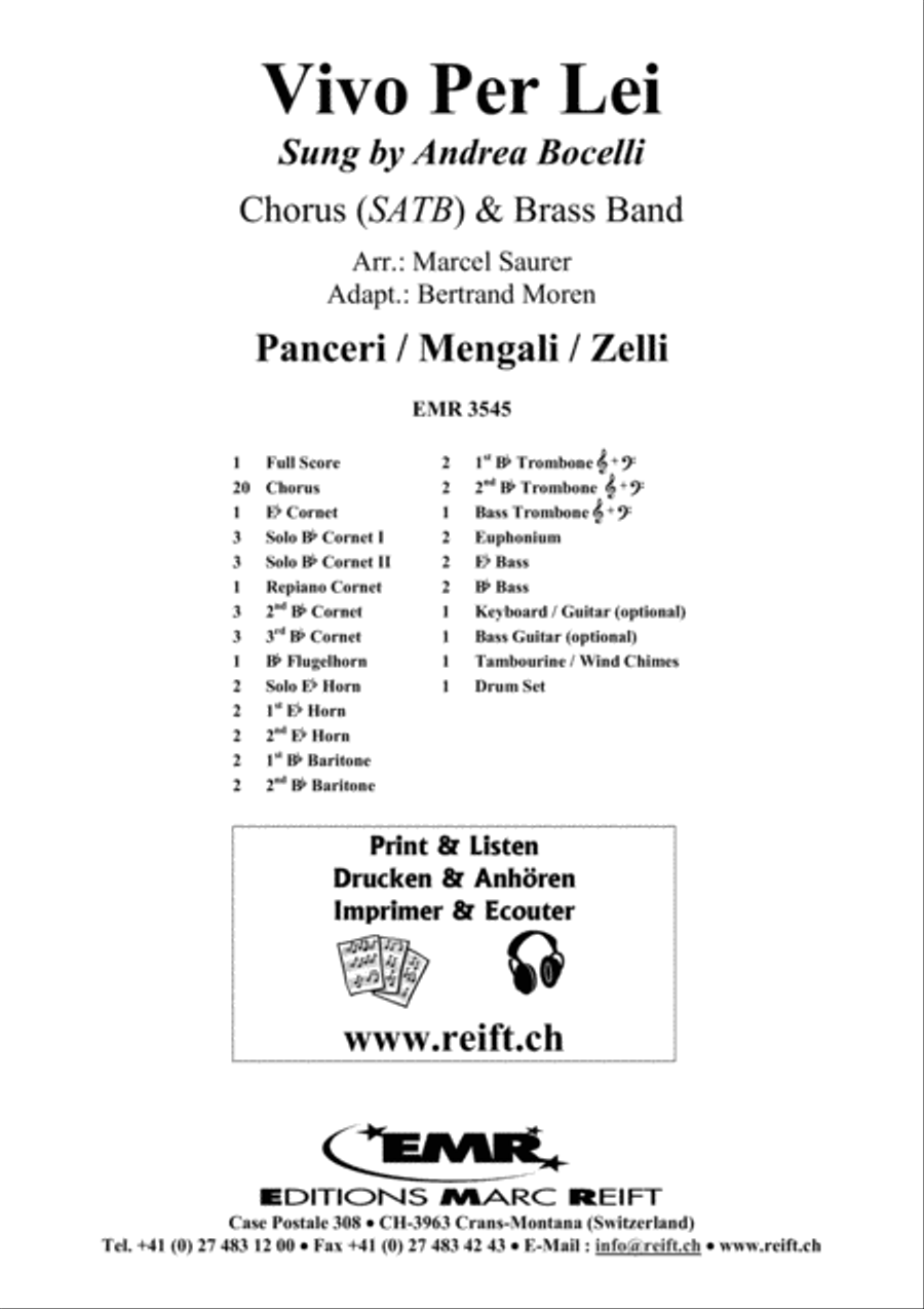 Vivo Per Lei 4-Part scores gallery preview page 2
