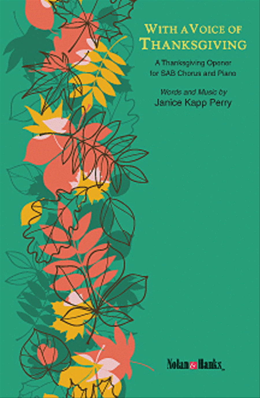 With a Voice of Thanksgiving - SAB 3-Part scores gallery preview page 1