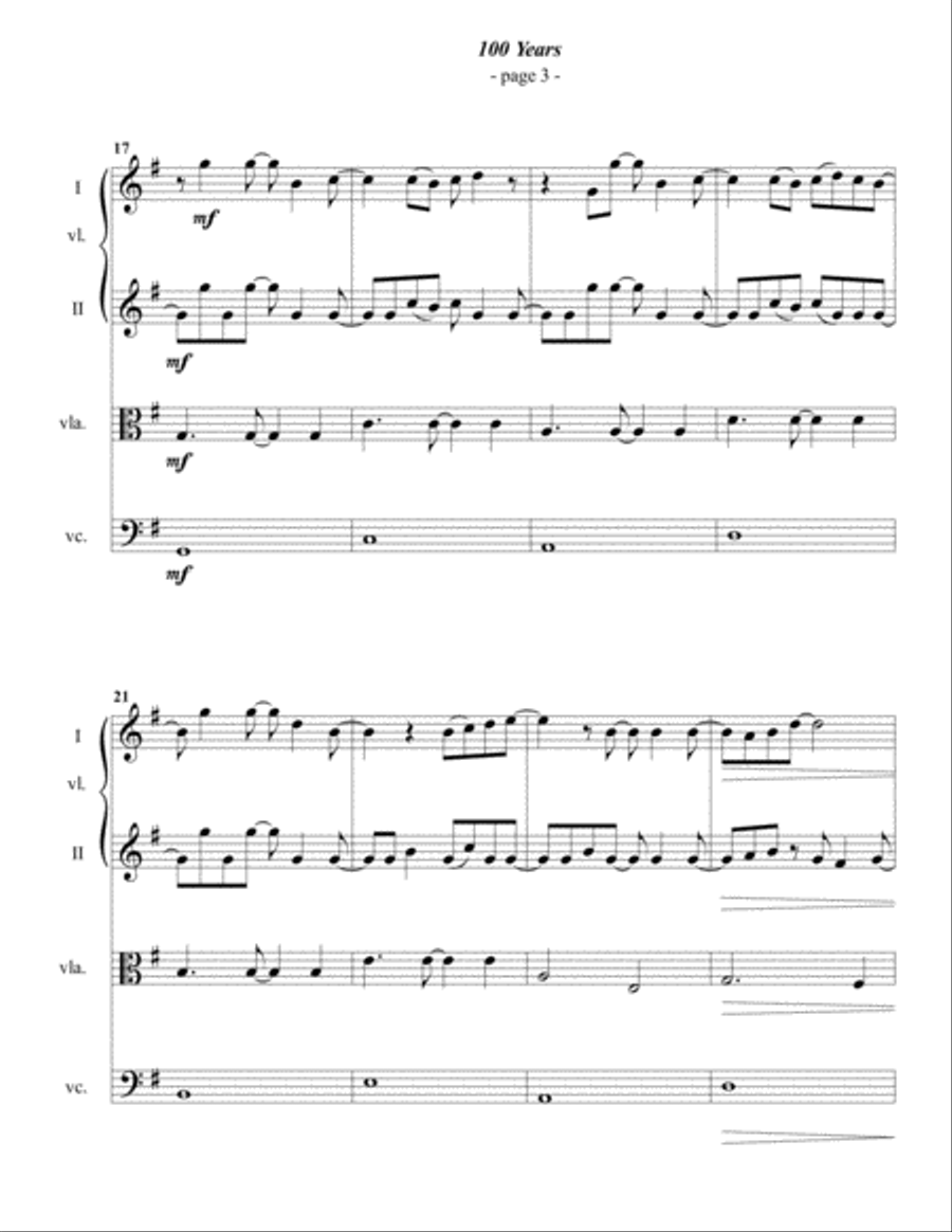 100 Years String Quartet scores gallery preview page 3