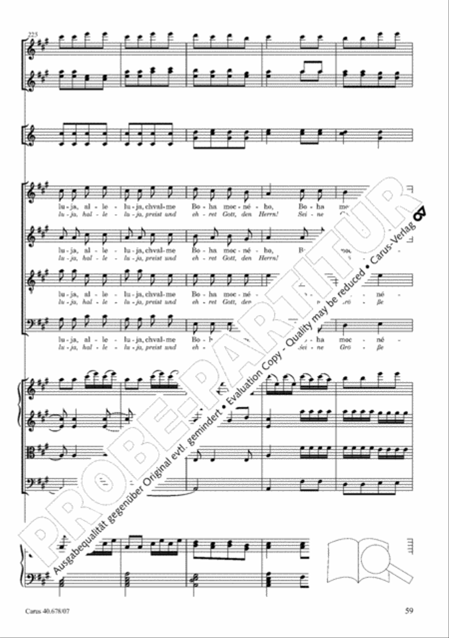 Missa pastoralis bohemica 4-Part scores gallery preview page 72