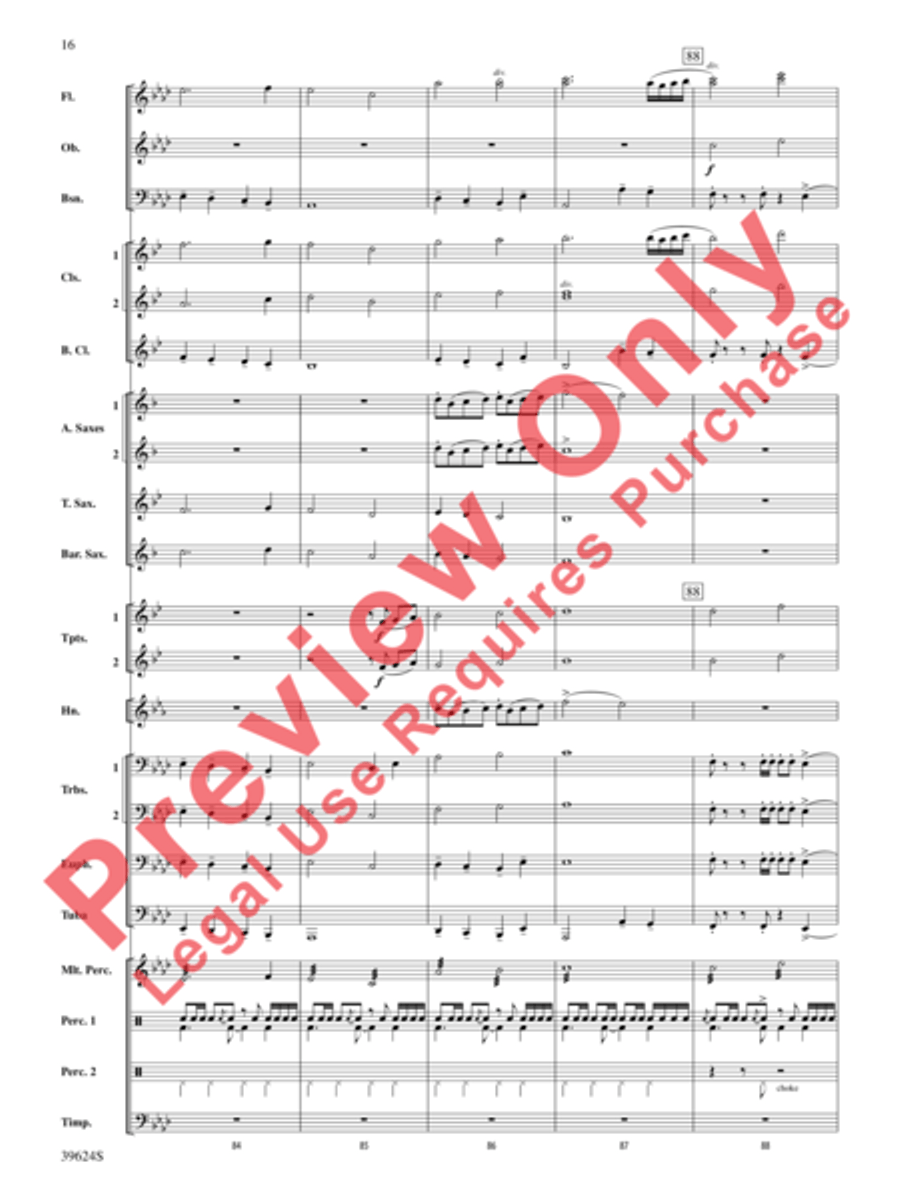 Cradle Hymn Concert Band scores gallery preview page 17