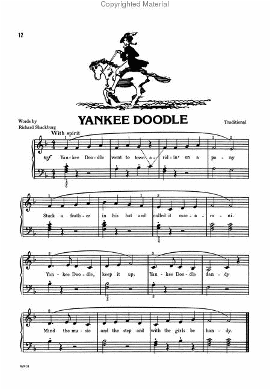 Patriotic Songs For Piano Piano Method scores gallery preview page 3