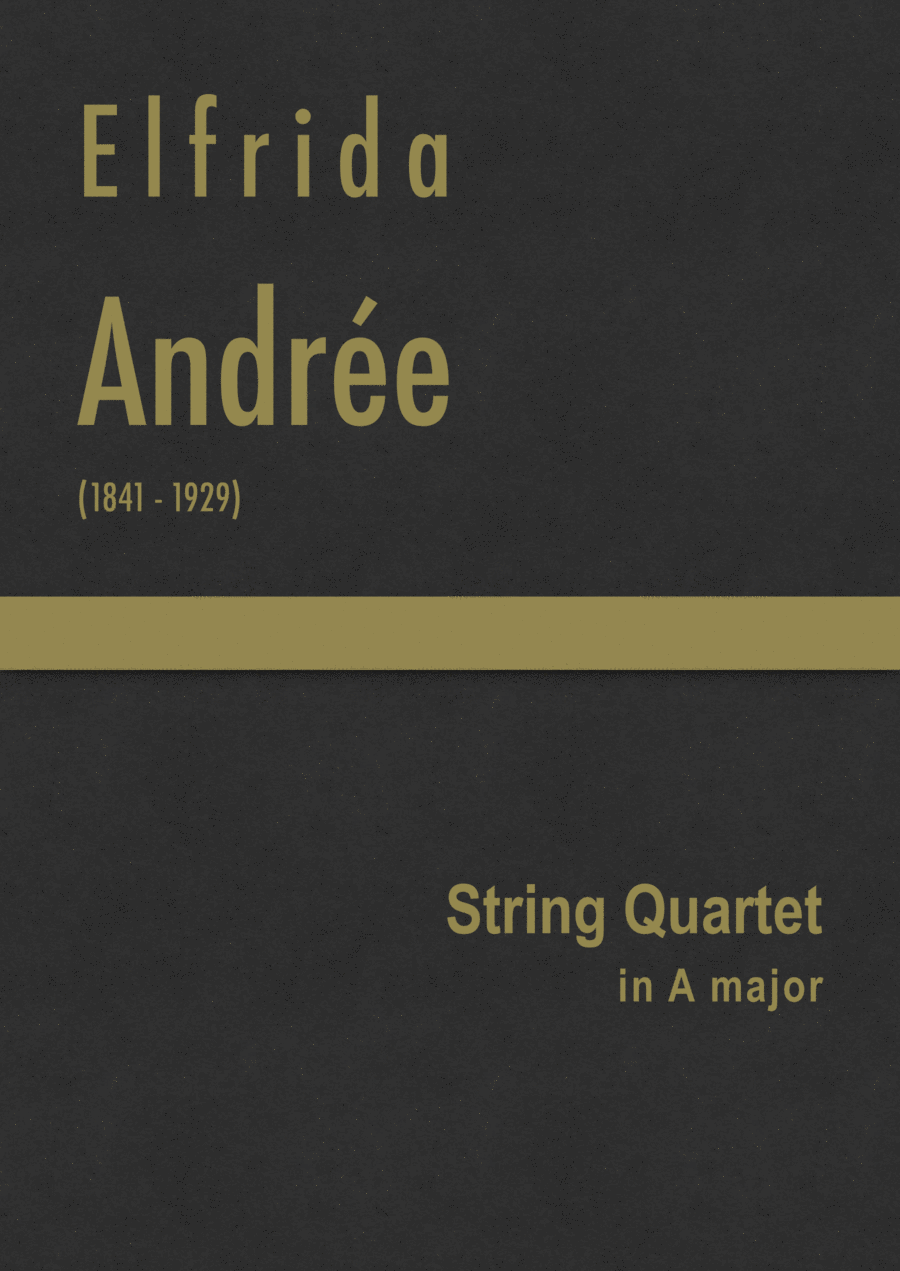 Andrée - String Quartet in A major String Quartet scores gallery preview page 1