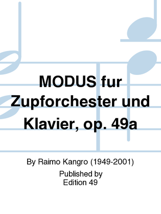 MODUS fur Zupforchester und Klavier, op. 49a