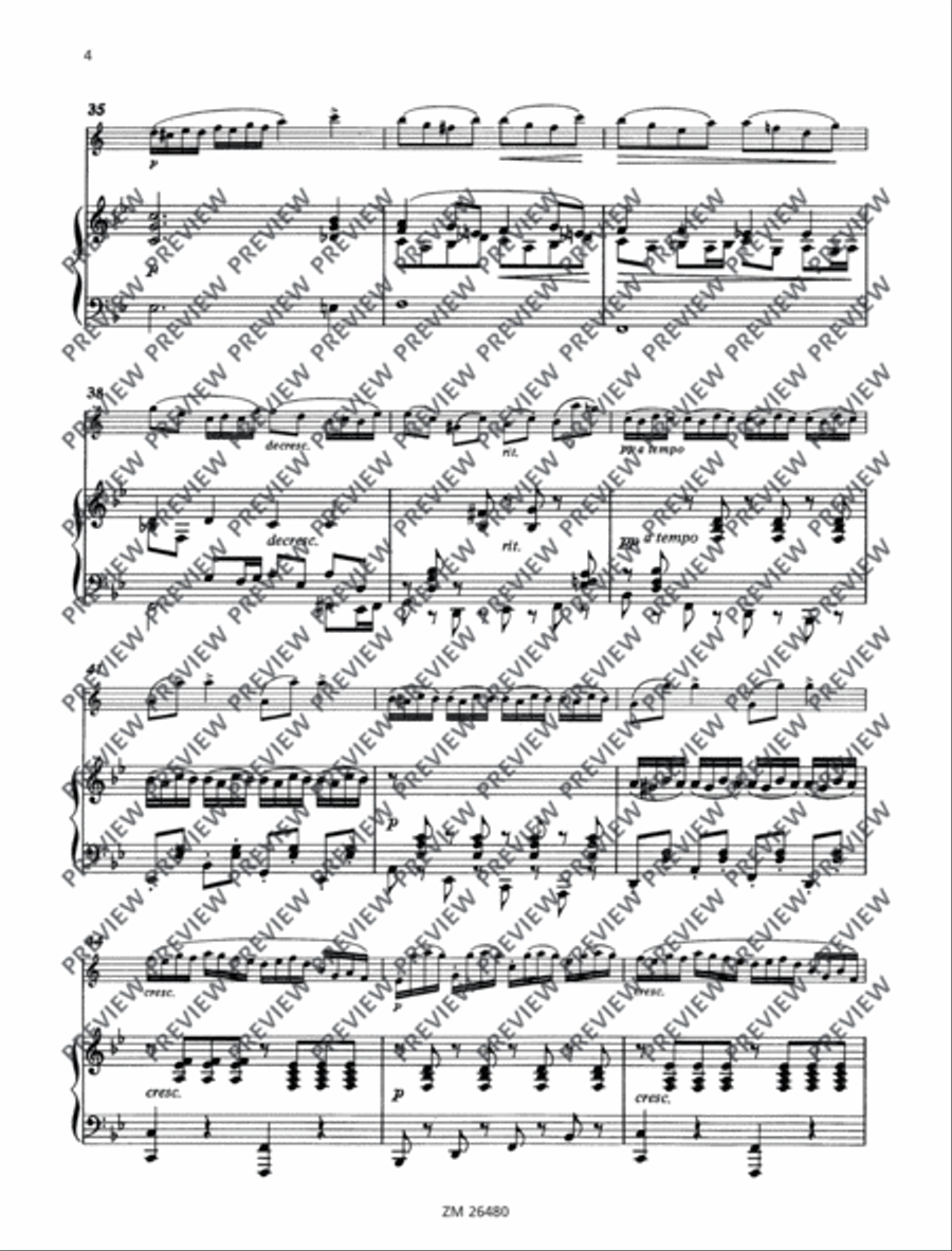 Sonata G minor ”Arpeggione Clarinet Solo scores gallery preview page 5