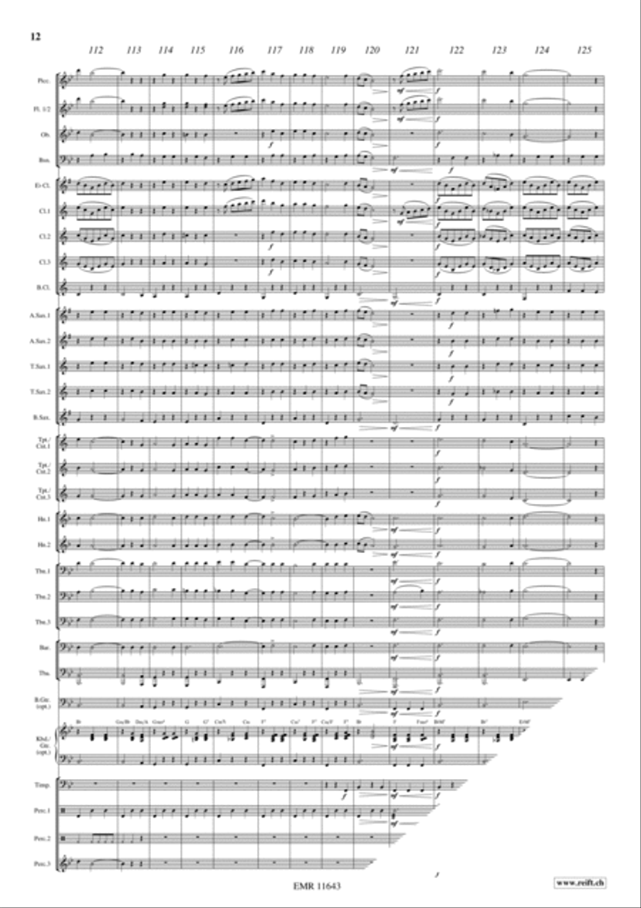 Flight To Mexico Concert Band scores gallery preview page 13