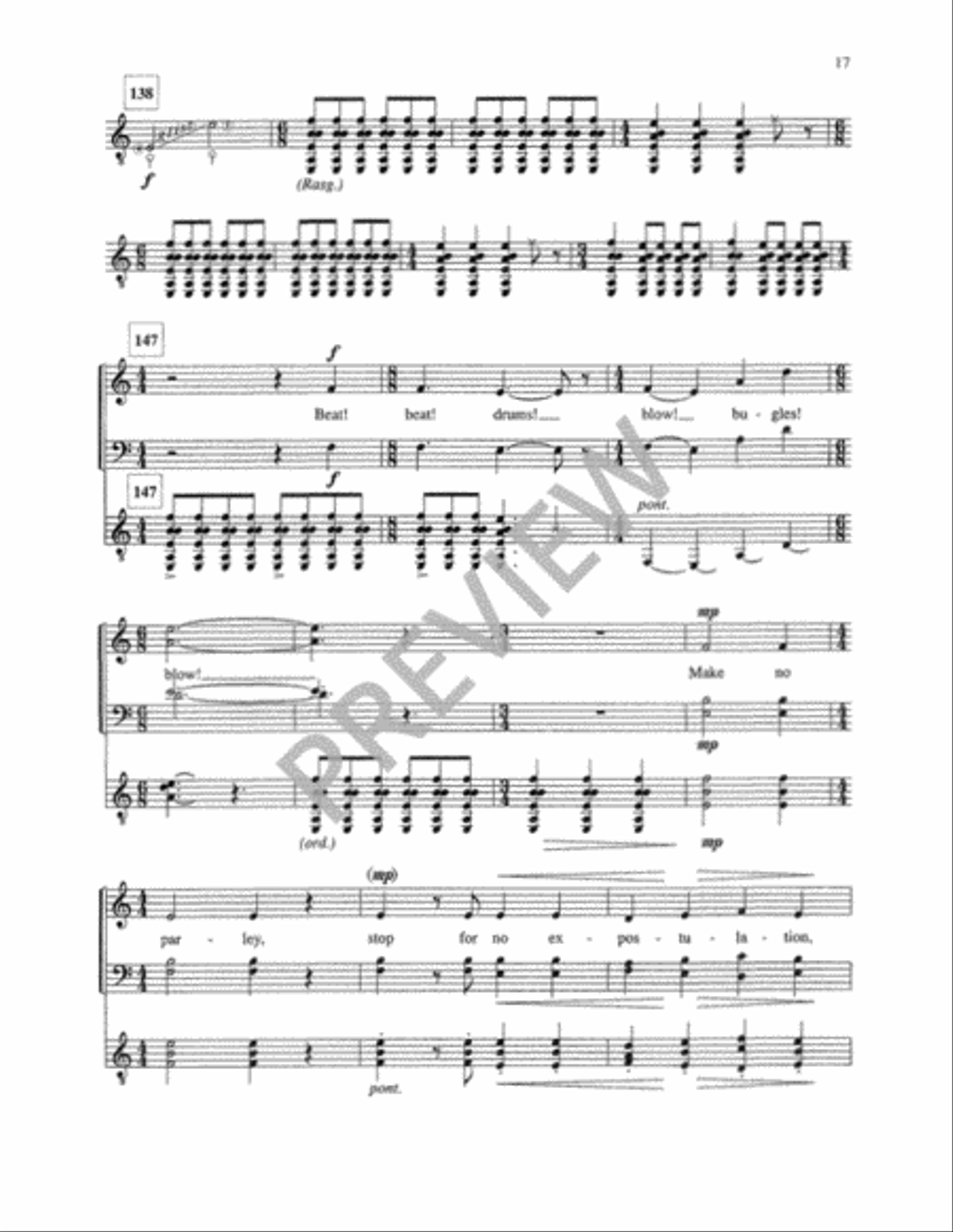 A Procession Winding Around Me (Vocal Score) 4-Part scores gallery preview page 19