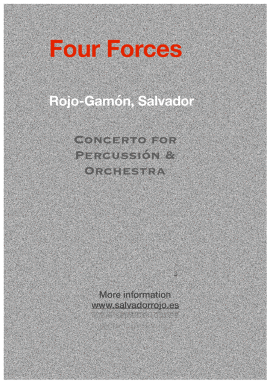 Four Forces (Second movement) II. Weak Forces Percussion Ensemble scores gallery preview page 1