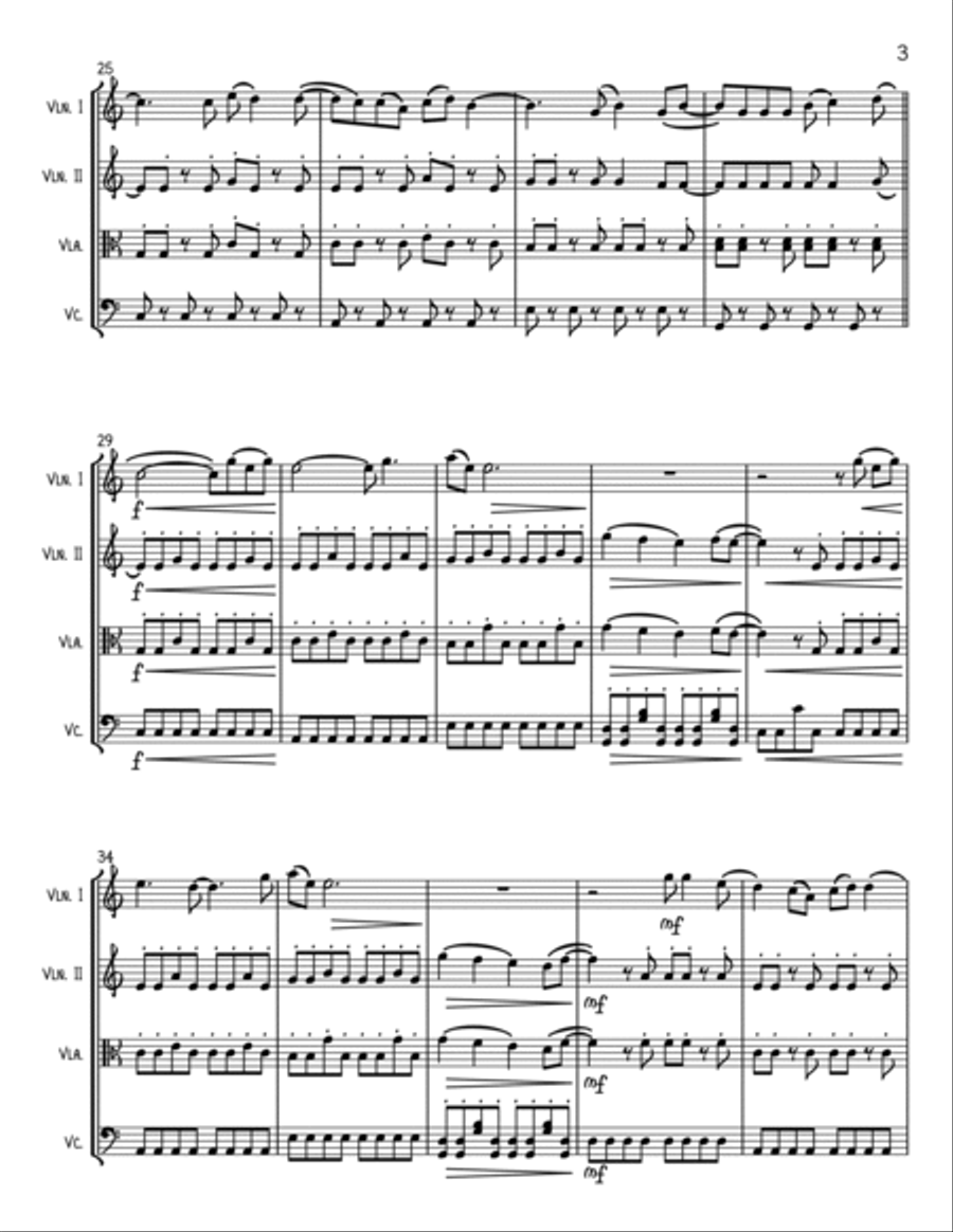 Save Your Tears String Quartet scores gallery preview page 3