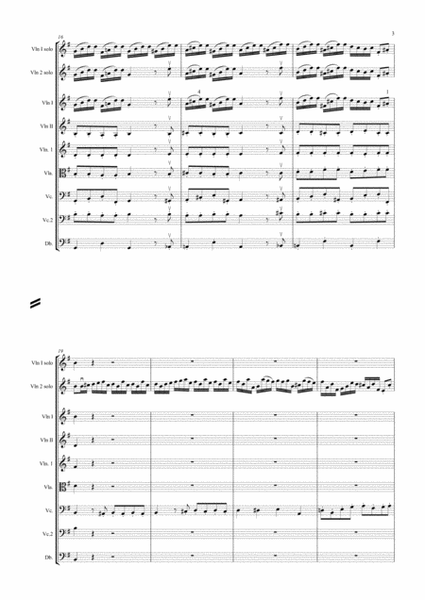 Telemann Concerto in E minor for 2 violins, Allegro (Junior Strings)