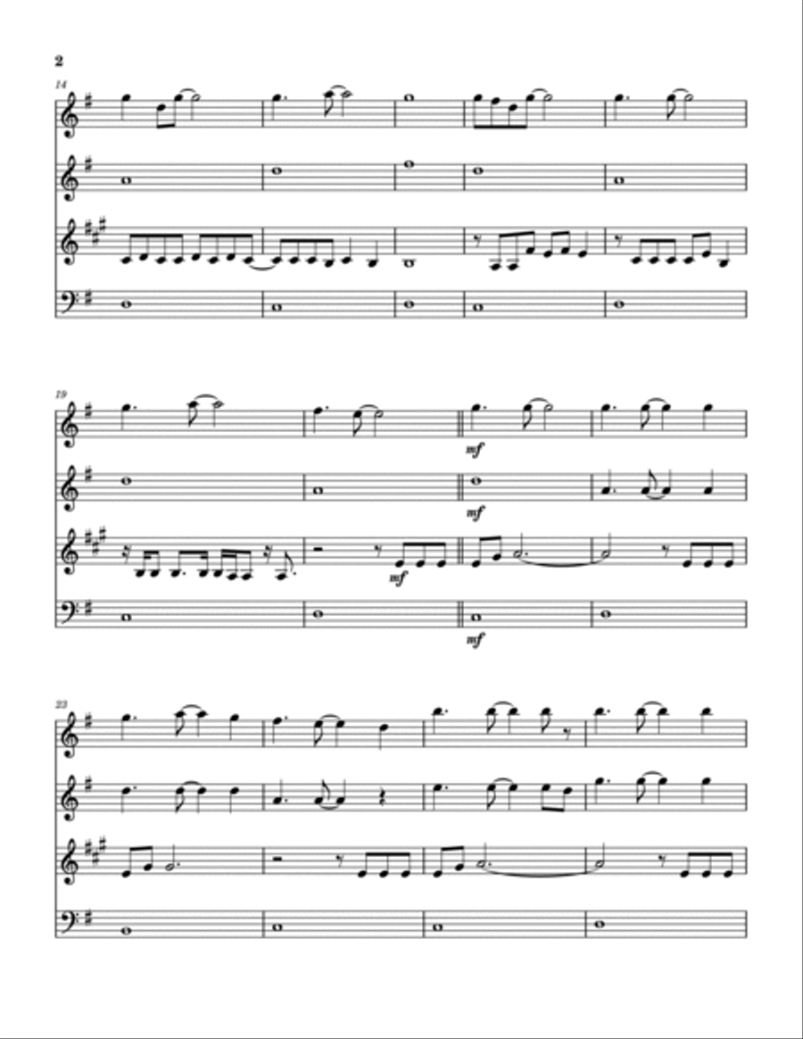 Little Voice - Main Title Theme Woodwind Quartet scores gallery preview page 3