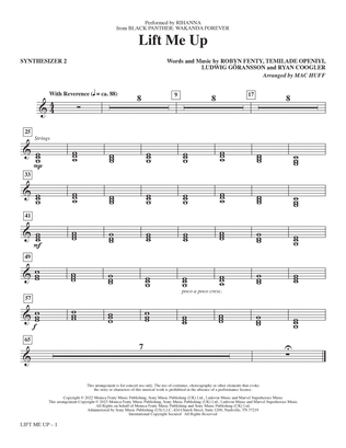 Lift Me Up (from Black Panther: Wakanda Forever) (arr. Mac Huff) - Synthesizer II