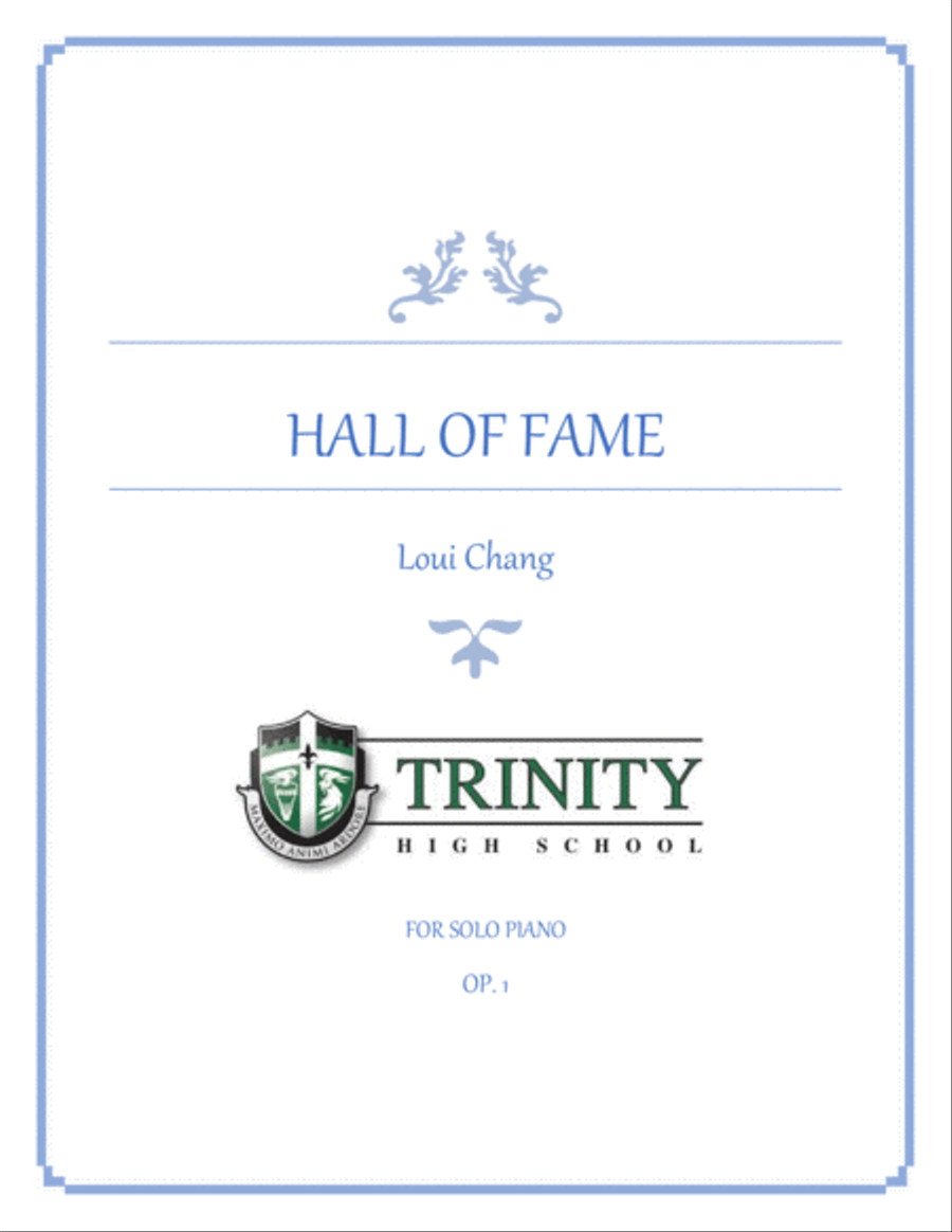 Hall of Fame Piano Solo scores gallery preview page 1