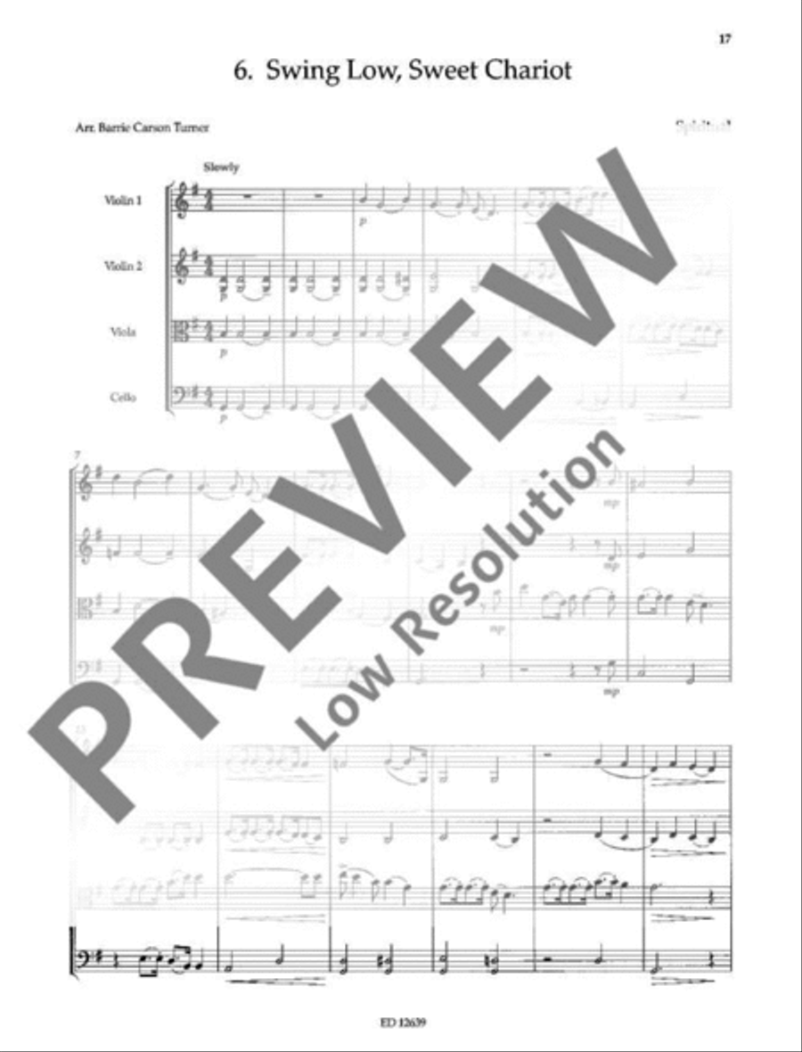 Beautiful Dreamer String Quartet scores gallery preview page 20