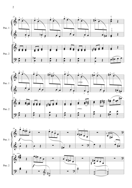 Duet for Two Pianos  - Chapter III in C Major  Digital Sheet Music