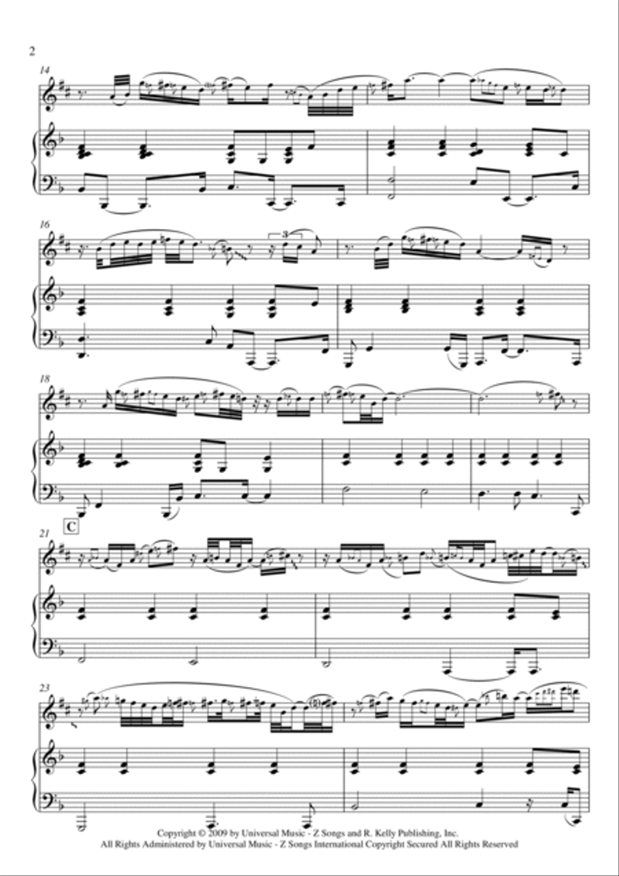 I Look To You Alto Saxophone scores gallery preview page 2