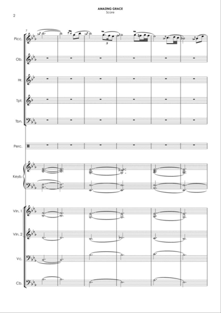 AMAZING GRACE Chamber Orchestra scores gallery preview page 5