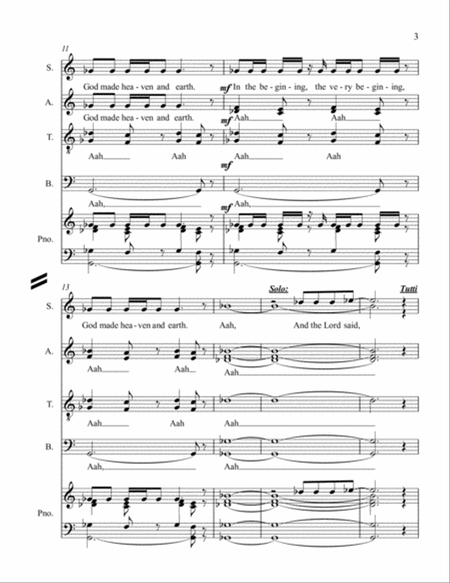 Genesis 4-Part scores gallery preview page 3
