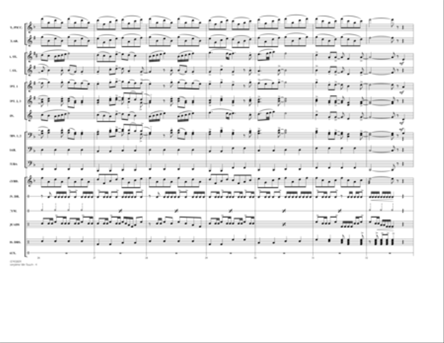 Everytime We Touch - Conductor Score (Full Score) Marching Band scores gallery preview page 4