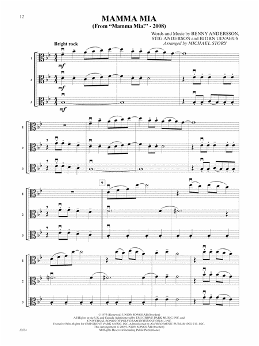 Movie Trios for All Small Ensemble scores gallery preview page 3