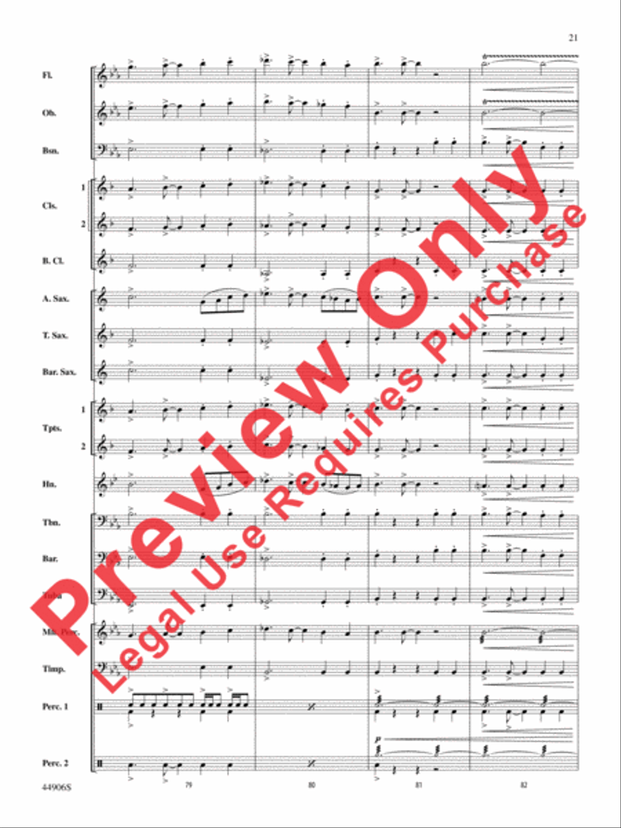 Pentagram Pentagram Concert Band scores gallery preview page 21