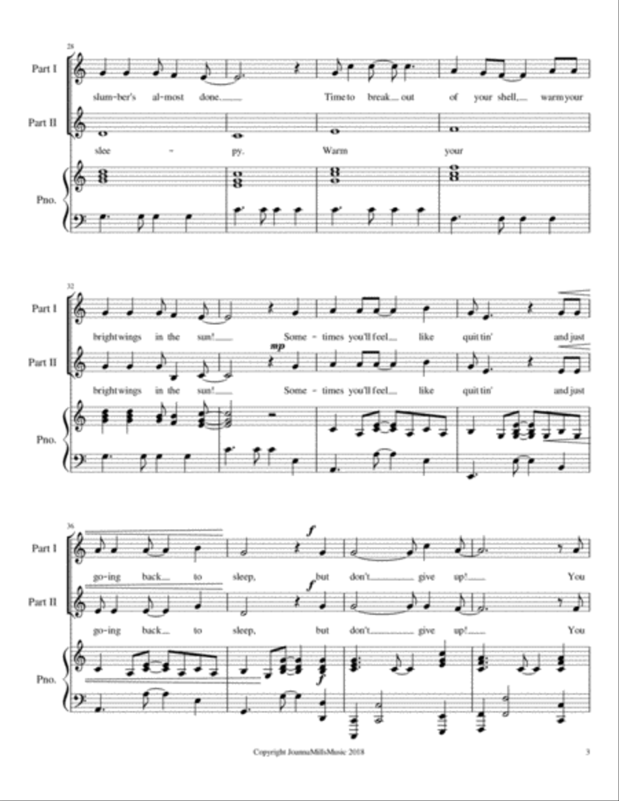 Butterflyin' 2-Part scores gallery preview page 4