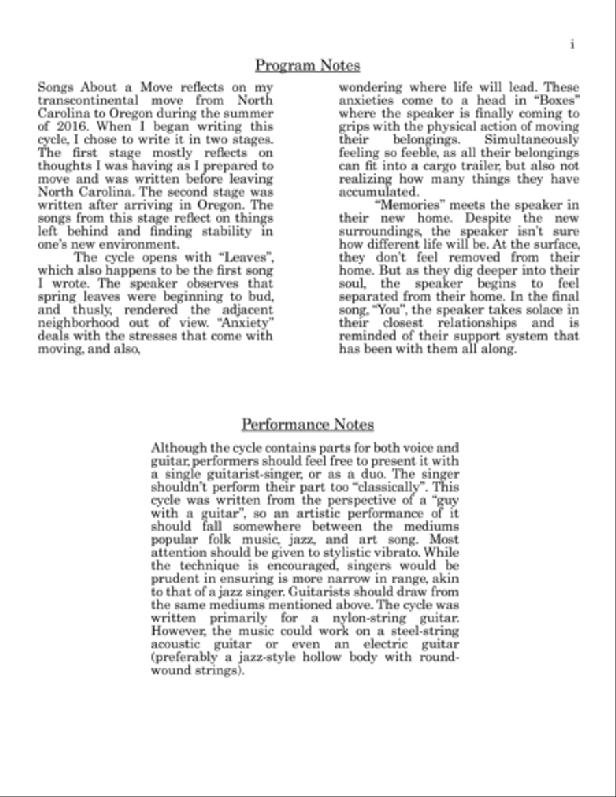 Songs About A Move Acoustic Guitar scores gallery preview page 3