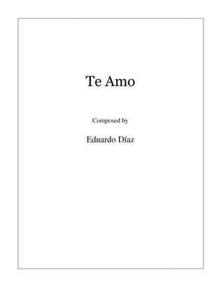 Book cover for Te Amo