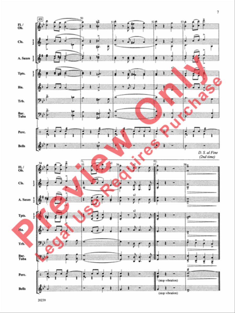 Colonel Bogey Concert Band scores gallery preview page 8