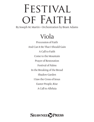 Book cover for Festival of Faith - Viola