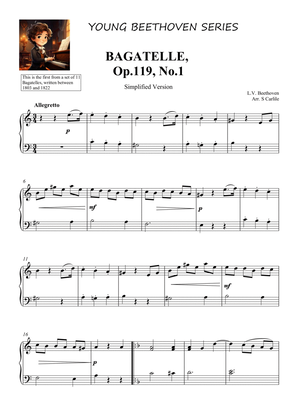 Book cover for Bagatelle Op.119, No.1 (Young Beethoven Series)
