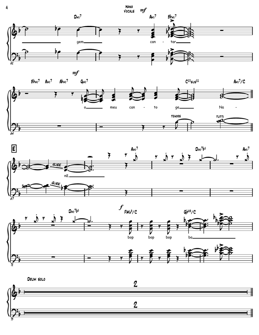 Nana Das Aguas Divisi scores gallery preview page 4