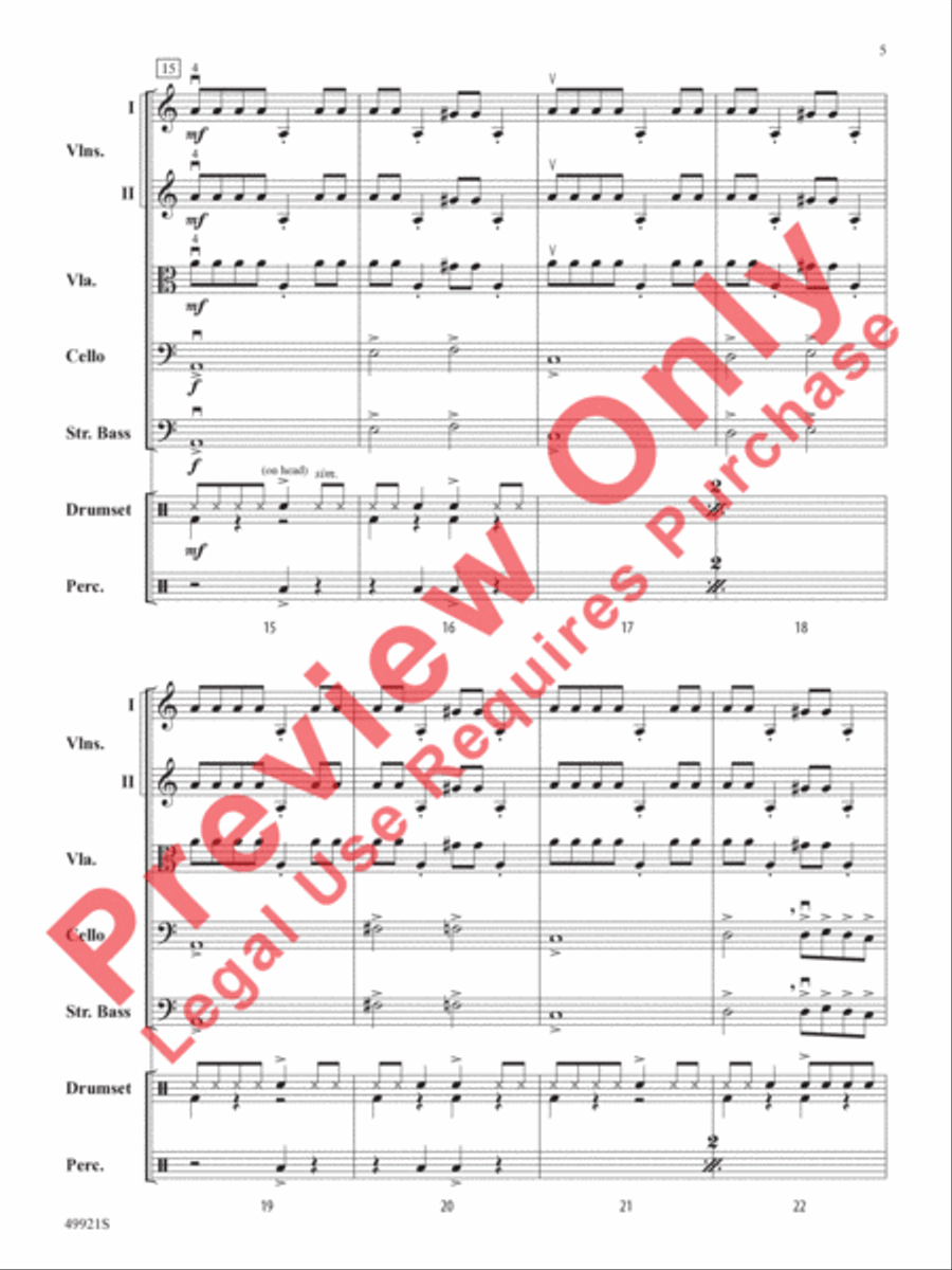 Black Adam String Orchestra scores gallery preview page 6